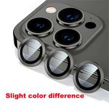 CSDZ 3PCS Lens Protector Glass Compatible With Iphone 13 11 12 14 Pro Max 15 Plus Camera Lens Protection Compatible With Iphone 12 13 16 Mini Metal Ring Camera Film Waterproof Tempered Glass Shockproof Anti-Fall Anti-Fall Scratch Resistant Anti-Fingerprint Full Cover - Clear - View 8