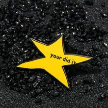 1 件 Your Did It Meme 星形珐琅别针趣味徽章胸针珠宝配饰礼物赠予朋友 - 彩色 - 查看 6