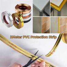 1 pieza Cinta decorativa autoadhesiva de 9.8 pies para protección de esquinas de pared, espejos y muebles - Tira autoadhesiva para decoración de bordes y esquinas en el hogar