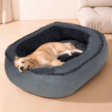 Large Dog Bed, Removable & Washable, Breathable Fabric, Bite-Resistant Filling, Suitable For All Seasons, Oeko-Tex & Sedex Certified Textile Factory Source - Multicolor - View 13