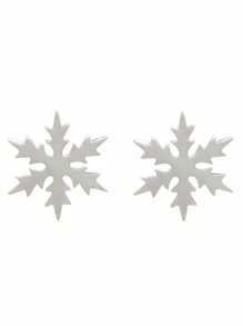 Gemshine Oorbellen Schneeflocke Winter