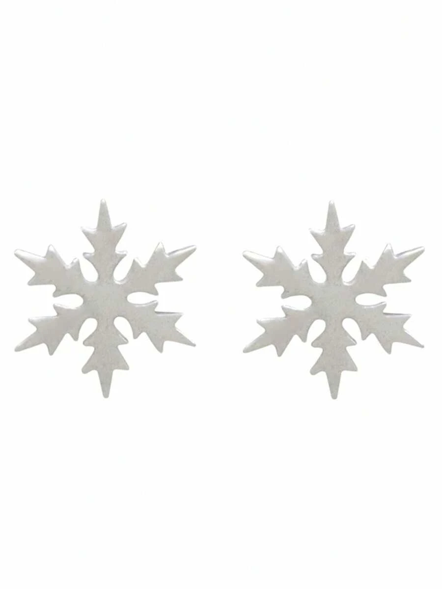 Gemshine Oorbellen Schneeflocke Winter