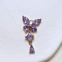 2 Piezas Colgante Con Forma De Lágrima De Mariposa De Cuatro Hojas Para Joyería Diy Para Pulsera, Pendiente, Pasador Y Colgante