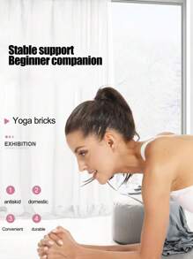 1 Piece EVA Yoga Brick Direct Fitness Dance Brick Stone River Crossing Brick 120g Monochrome High Density