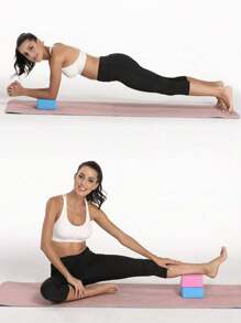 1 Piece EVA Yoga Brick Direct Fitness Dance Brick Stone River Crossing Brick 120g Monochrome High Density