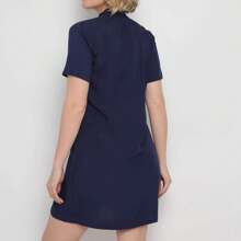 Vestido Curto Feminino Decote Em V