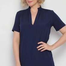 Vestido Curto Feminino Decote Em V