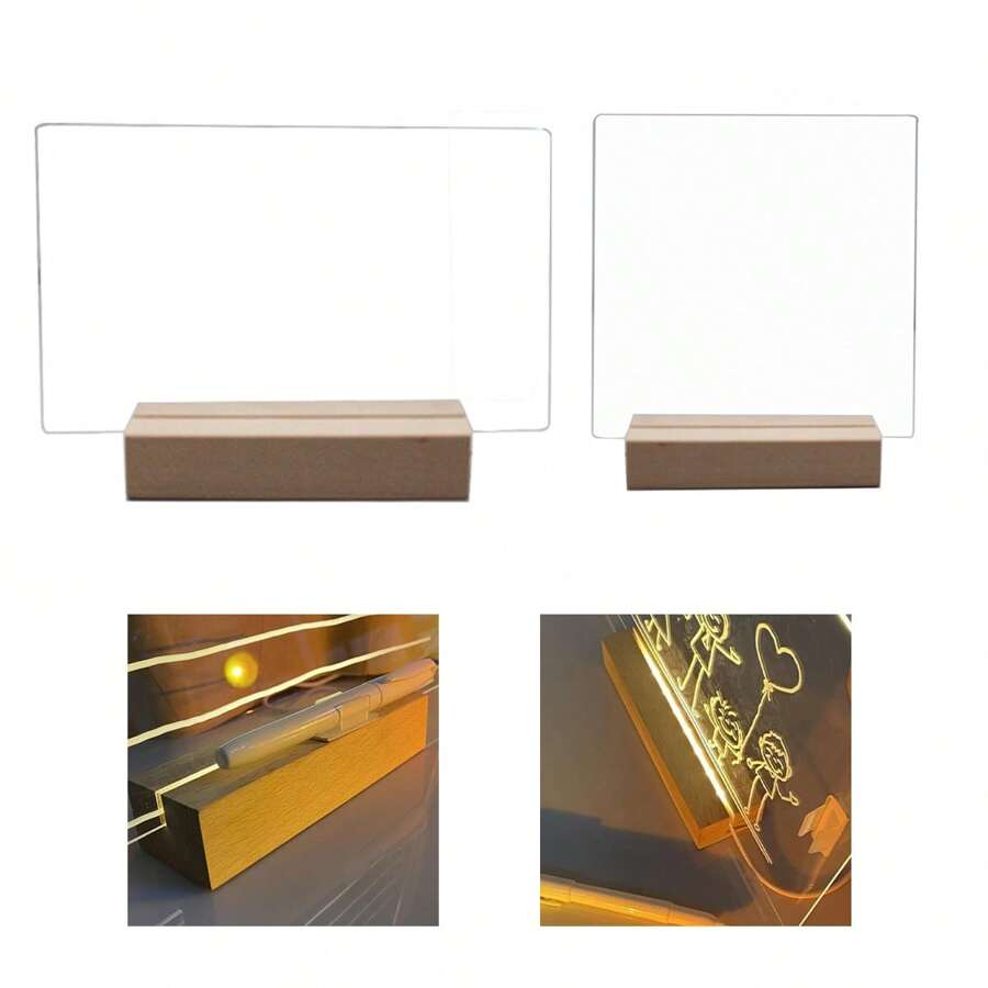 Acrylic Dry Erase LED Memo Board With Light Note Board Dry Erase Board Teenagers Gifts New - Multicolor - View 1