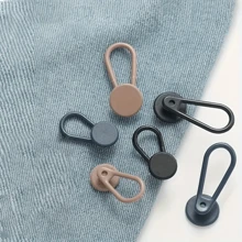 6 件/包弹性腰部可调节扣，腰带延长纽扣，男女通用橡胶可调节 1.5 厘米 - 1.8 厘米（0.59 英寸 - 0.71 英寸）紧固件，包括黑色、蓝色、卡其色、大号和中号 - 彩色 - 查看 10