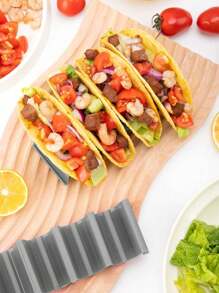 1/2/3 piezas Soporte multirejilla para tacos, Soporte para tacos de PP azul que mantiene hasta 4 tacos cada uno en posición vertical - Multicolor - Ver 5