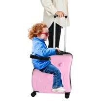 Pink Multi-Functional Child's Exclusive Travel Bag 20 '' Suitcase Ride-On Suitcase - Pink - View 3