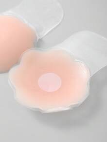 DORSU 4对提拉透气小胸硅胶防走光贴婚纱用乳头贴防凸吊带透明乳头贴 - 粉色 - 查看 12