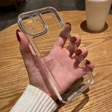 1 Stück transparente stoßfeste Schutzhülle kompatibel mit iPhone 16, 15, 14, 13, 12 Mini, 11 Pro, X, XR, XS Max, 7, 8 Plus