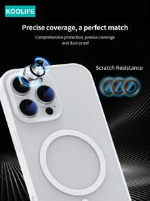 Koolife 1 szt. Czysty PC, przyjazny dla skóry, ultracienki, antypoślizgowy, antyżółknący, magnetyczny pokrowiec na telefon, przywracający wrażenie gołego telefonu, kompatybilny z 17 ProMax/17/17 Pro/17 Air/16/16 Pro/16 Plus/16 ProMax/11/12/13/13 Pro/14 Plus/15 ProMax