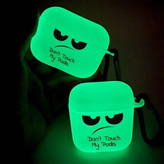 1pc Glow-In-The-Dark Liquid Silicone Earphone Case For AirPods 1/2, New Wireless Earphone Protective Case For AirPods 3/Pro/Pro2, Boyfriend/Girlfriend Gift