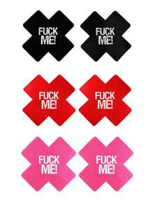2pcs/4pcs/6pcs/8pcs/10pcs/14pcs/Printed Nipple Patch Disposable X-Type Chest Sticker, Nipple Patch Sexy Bra Disposable Anti-Bump Three-Point Accessories Husband And Wife Passion Anti-Walking Light Adult Products, Male And Female Fun Products, Masks, Night Lights, Desire To Ignite-Valentine's Day Gifts