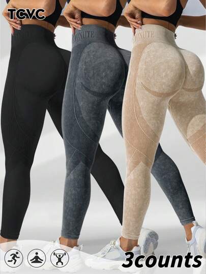 TCVC Women'S High Waist Skinny Leggings, Elastic Sports Tight Pants, Body-Shaping, High Waist Tummy Control, For Indoor/Outdoor Sports & Yoga Tights