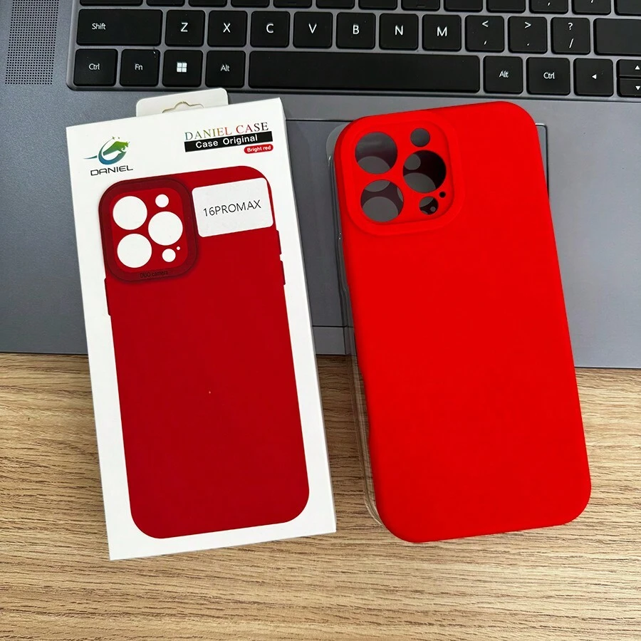 Angel Eye Silicone Case For IPhone 11 12 13 14 15 16 Pro Max Cover Premium Skin Feel Phone Case - Màu đỏ - Xem 1