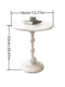 纯白色边桌可与不同风格的家居装饰搭配。这是一份特别的礼物，可以送给新搬来的亲戚或朋友。金属边桌，现代风格的客厅家具