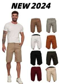 Colored Twill Shorts Traditional Bag - Beige - View 2