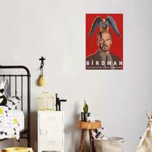 1 Pc BirdMan Movie Poster Wooden Framed Canvas Painting Thickness 2.25cm/0.9inch High Quality Wall Art Prints Poster Direct Hanging Wall Picture Decor For Home Gifts, Gift,Living Room, Bathroom, Bedroom, Kitchen