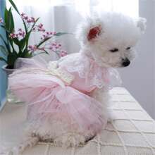 Pet Princess Dress, Tulle Patchwork Costume Festival Party Styling Accessories For Dog Cat