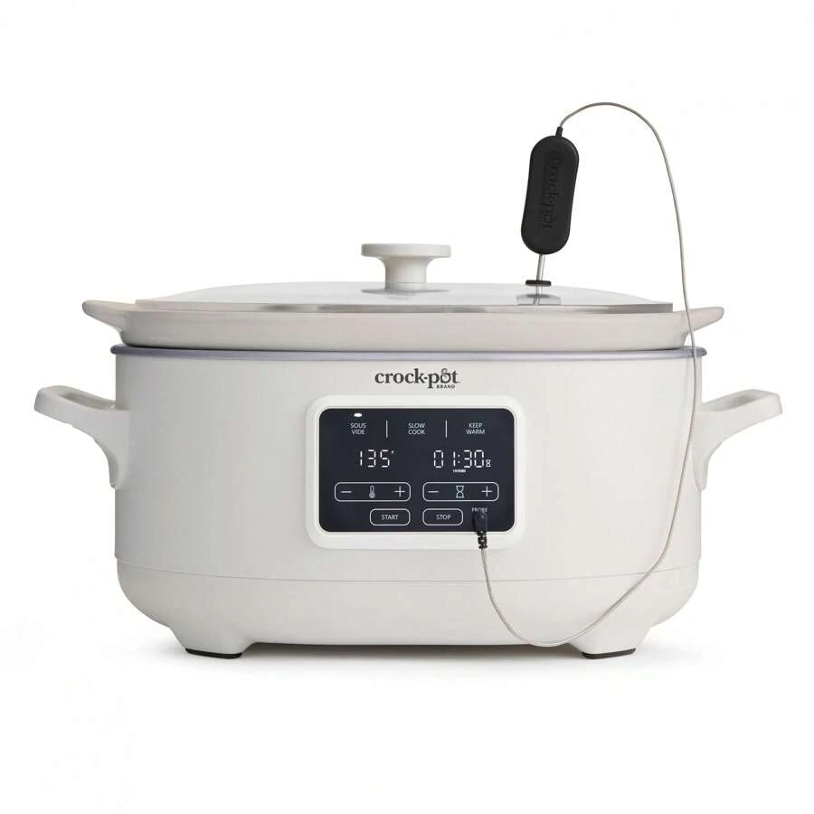 Crock-Pot® Programmable 6-Quart Slow Cooker With Sous Vide, Oat Milk - 1 - View 1