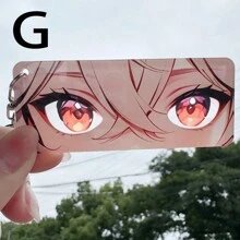 1pc Anime Eye-Shaped Transparent Card, Anime Peripheral Creative Backpack/Keychain Pendant Card, Collection Commemorative Card