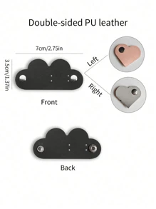 10/6/1 Zestaw Różnych Organizerów Kabli W Kształcie Serca, Organizer Do Zarządzania Kablami Ze Skóry PU, Prezent Dla Niemowląt, Idealny Do Słuchawek Dousznych, Kable Do Transakcji Danych, Akcesoria Podróżne