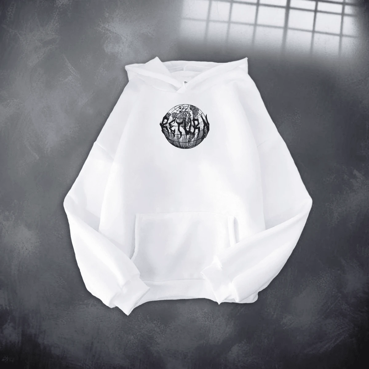 Atlas Oversize Sweatshirt Urban Fashion - White - View 1