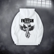 Atlas Oversize Sweatshirt Urban Fashion - White - View 2