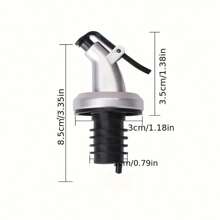 2/4/6 Pcs Multi-Color Gold/Silver Oil Bottle Spouts, Plastic Bottle Caps, Pump Dispenser Tops, Versatile Oil Bottle Pouring Accessories