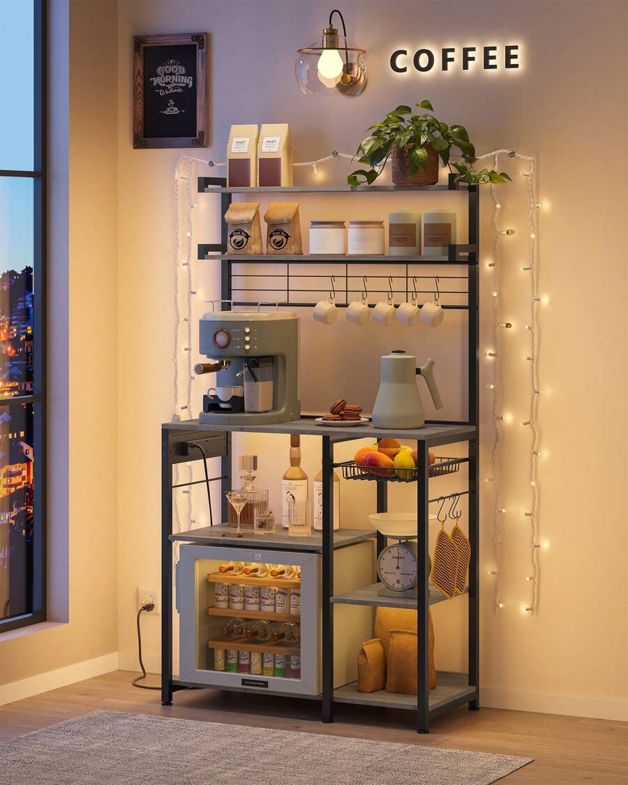 VASAGLE Baker's Racks - เกรจ, นัวร์ - ดู 1