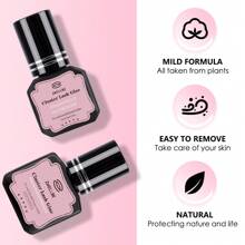 zwellbe 15ml/支睫毛胶水 簇状睫毛胶水 黑色敏感睫毛胶水 快干防水睫毛胶水 单根睫毛胶水 持久DIY睫毛延长胶水 强力定型睫毛胶水 适用于家庭睫毛延长 自制睫毛胶水，睫毛胶水 - 黑色 - 查看 4