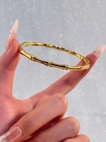 Camhanno 1 Piece Of Stainless Steel Bracelet For Elegant Fashion Party, A Holiday Gift For Both Men And Women