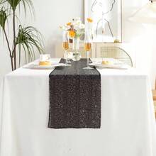 Mehrfarbiger Glitzer Tischläufer, geeignet für Hochzeiten und Heimdekoration