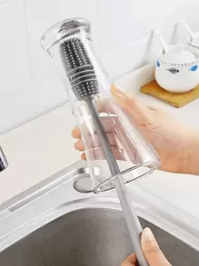 360 度清洁能力：1 个硅胶杯刷，轻松去除茶渍、厨房、浴室、家居、家居用品 - 彩色 - 查看 1