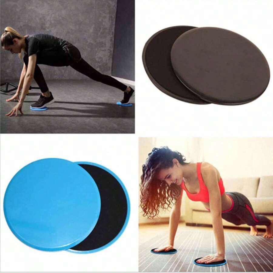 2pcs Gliding Discs Slider Fitness Disc Exercise Sliding Plat - TikTok