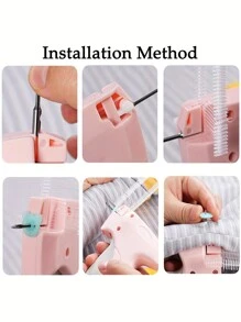 1 Set Instant Fix Micro Stitch Gun - Portable Clothing Repair Tool For Quick Hemming, Quilt Folding And Labeling - Durable Sewing Gun With 660pcs Plastic Needles, Easily Complete Various Clothing Repair Work - Multicolor - View 7
