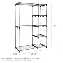 Adult Wire Shelf Closet Organizer, 2-Tier, Easy To Assemble - 單身的 - 查看 3