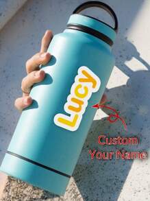 1 stuk gepersonaliseerde naamstickers, gepersonaliseerde handgeschreven naamsticker, gepersonaliseerde naamstickers, gepersonaliseerd naamlabel, - 3 cm - Bekijken 1