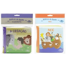 Kit 2 Bath Books For Children Fun And Learning In The Bath! - The Creation + Noah - View 1