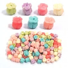 10 hạt nhựa giả hoa trà san hô chất lượng cao, hạt hoa hồng nhiều màu thời trang đáng yêu tự làm thủ công thích hợp làm quà tặng, vòng tay, vòng cổ, trang sức, điện thoại và móc chìa khóa - Hoa trà giả san hô - Xem 14