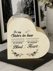 1pc Unique Wooden Candle Holder For Best Friend With Heart Cutout - Uncharged Wood Frame, Perfect Friendship Appreciation Memorial Gift For BFF, Birthday, Christmas, Thanksgiving Present For Women