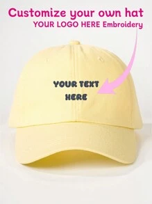 1pc Customized Embroidered Letter Baseball Cap, Personalized Text, Name Or Logo, Unisex, Suitable For Everyday Wear, Anniversary, Valentine's Day, Birthday, Wedding, Mother's Day, Father's Day, Best Friend Gifts, ,Cute,Adorable,Colorful,Y2K,Stylish,Unisex,Casual,Hipster,Custom,Personalized,Unique,Customized,Ideal Gifts For Him,Ideal Gifts For Her,Boyfriend,Girlfriend,Family,Friends,Grandparents,Children,Her,For Anniversaries,For Birthdays,For Weddings,For Graduation,For Housewarming,Beach,School Supplies,Back To School,For Office,For School,For Classroom,For Teacher Gifts,For University,For Colleague,For Dorm Rooms,For Teacher,For Boys And Girls,For Teenagers,Junior High School Students,Middle School Students,High School Senior High School Students,College Students,University Students,Freshman,Sophomore,Underclassmen,Customized Hats,Vintage Outfit - Baseball Cap - View 12