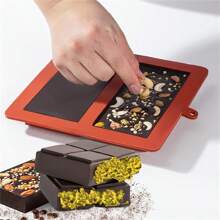 1PC 3D Diamond Shaped Silicone Chocolate Mold, Dessert Candy Baking Tool Dubai Chocolate Bar, For Making Hot Chocolate Bombs, Cakes, Jellies, Dome Mousse, Fudge, Kitchen Accessories