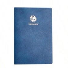 1 peça A5 capa de couro macio caderno em branco sem data com etiqueta adesiva planejador, cronograma semanal, material escolar, volta às aulas