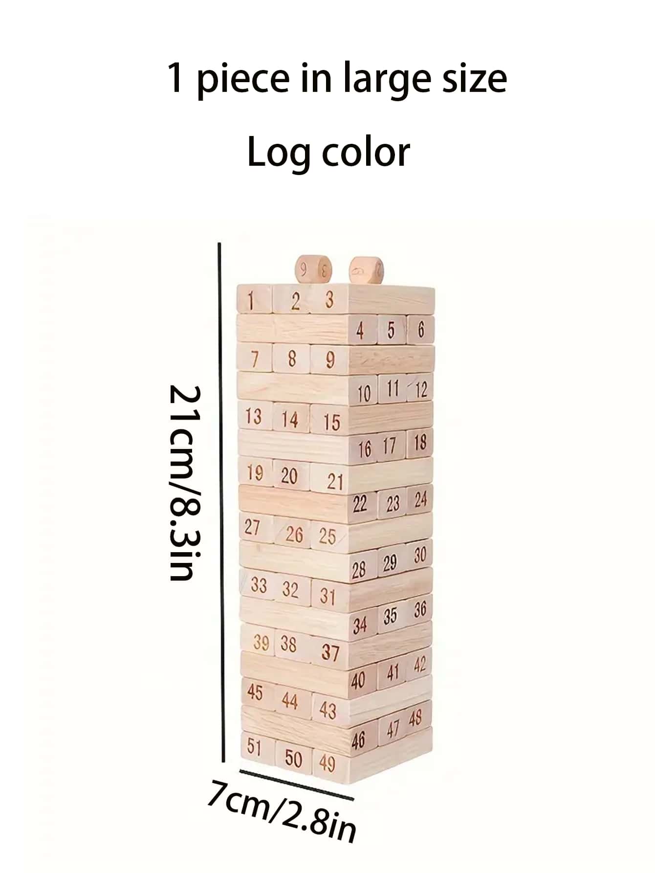1 Wooden Stacking Tower Game - Classic Family Entertainment Stacking ...