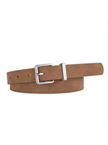 1 pièce Ceinture vintage en PU à boucle déchirée pour femmes, convient aux jeans et robes, accessoire décoratif polyvalent pour l'automne, l'automne et Halloween - A - Voir 13