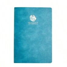 1 peça A5 capa de couro macio caderno em branco sem data com etiqueta adesiva planejador, cronograma semanal, material escolar, volta às aulas
